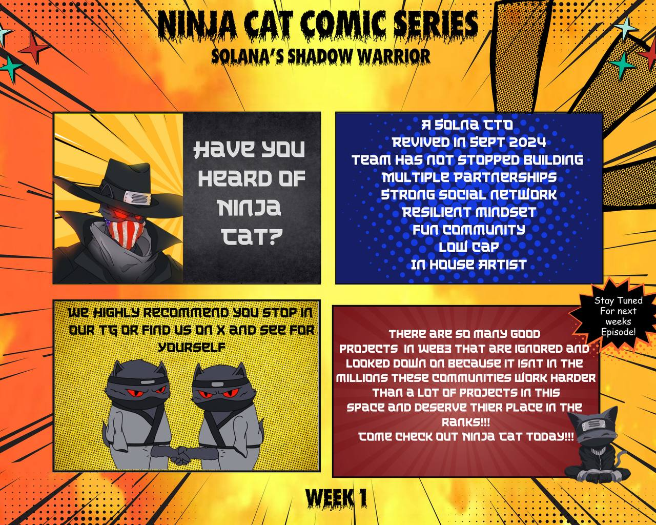 Ninja Cat Weekly Comic 1